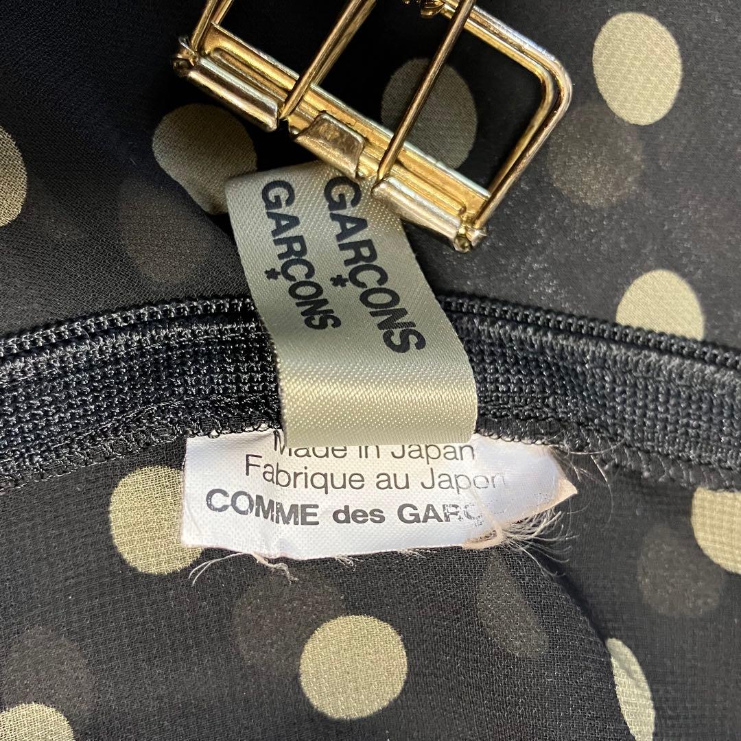 美品 コムデギャルソン シースルー 丸襟 ブラウス 立体リボン AD2013