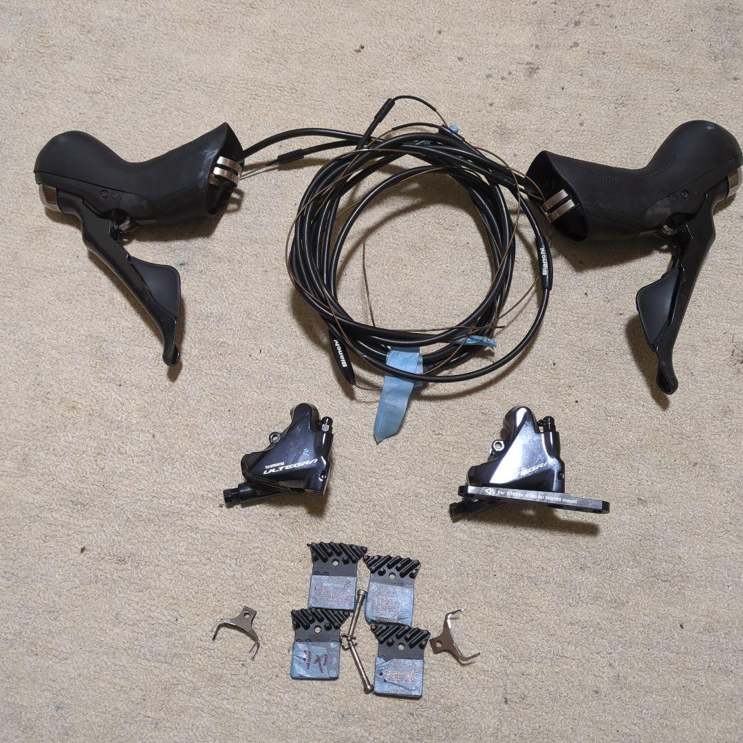 【中古】シマノ STIレバーブレーキセット ST-R8020/BR-R8070