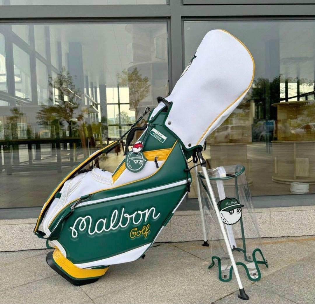 マルボン新作MALBONゴルフバッグ キャディバッグ スタンド型バッグ グリーン