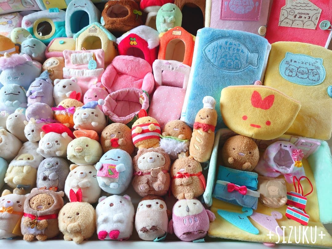 【豪華85点】すみっコぐらし ハウス おきがえ てのり等 ぬいぐるみ まとめ売り