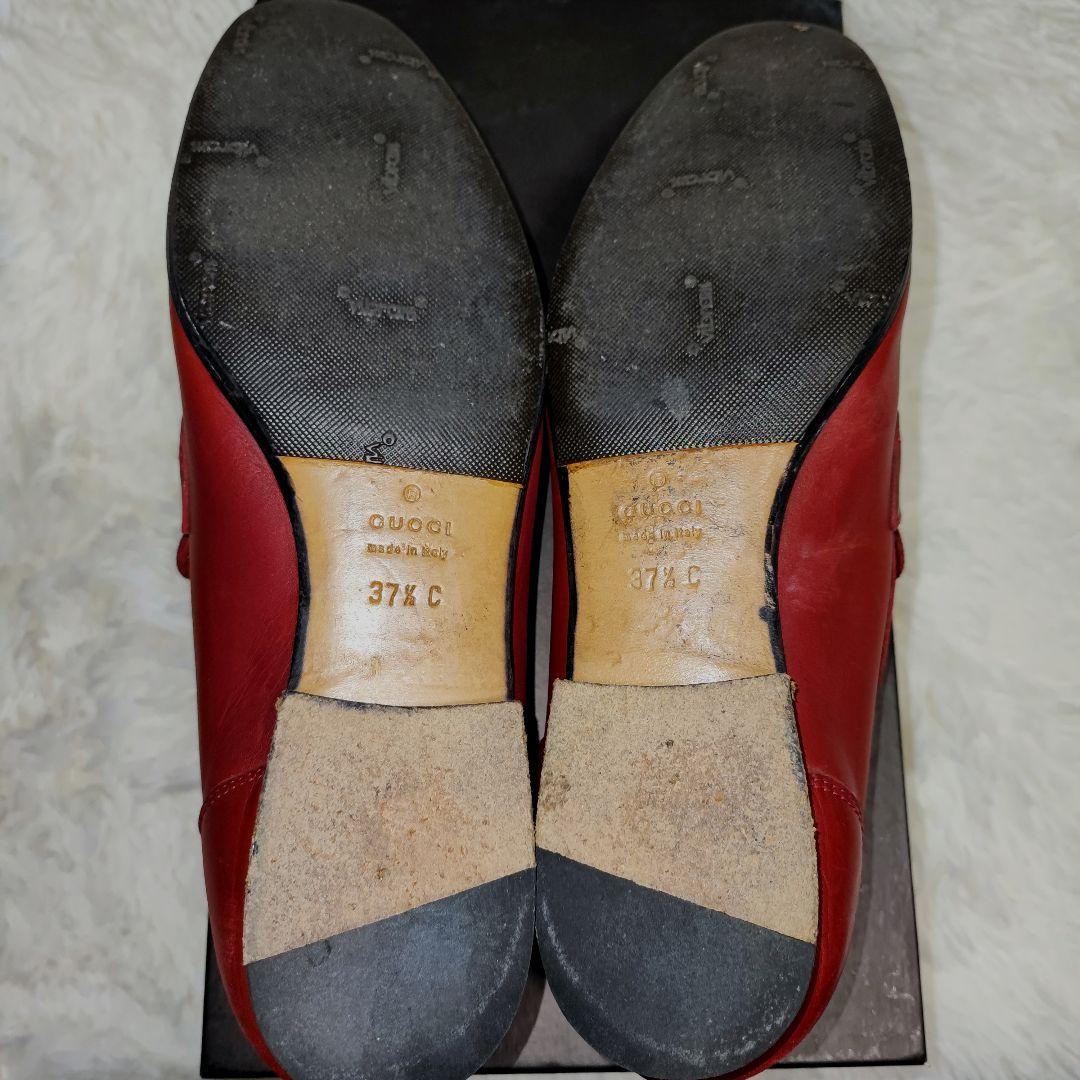 Nap様　GUCCI グッチ ホースビットローファー37 1/2 (24~)