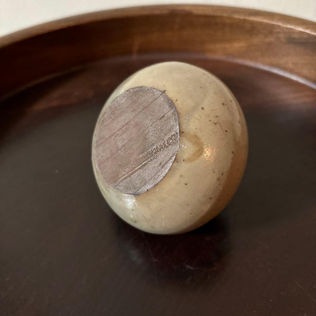 古丹波　白丹波油壷　江戸時代 小壺 花器 酒器 民藝 検:白洲正子　李朝 粉引