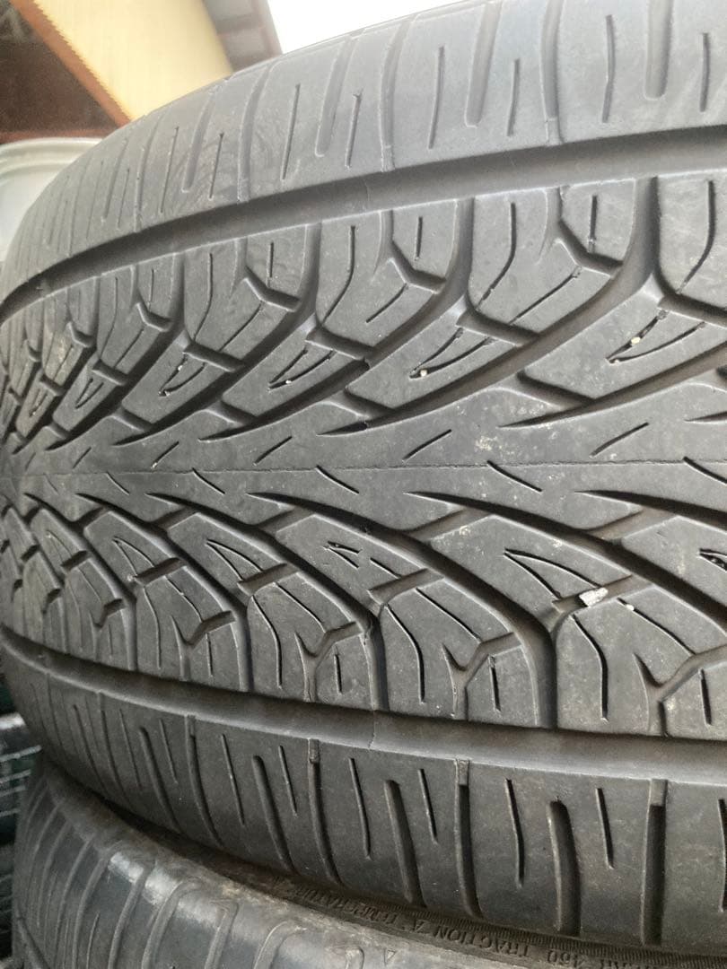 タイヤバリ溝！美品！フルメッキ！DECORSA 22インチアルミ　ランクル等