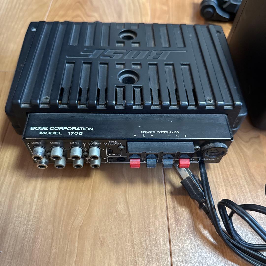 Bose スピーカー2台 アンプ スタンド付き