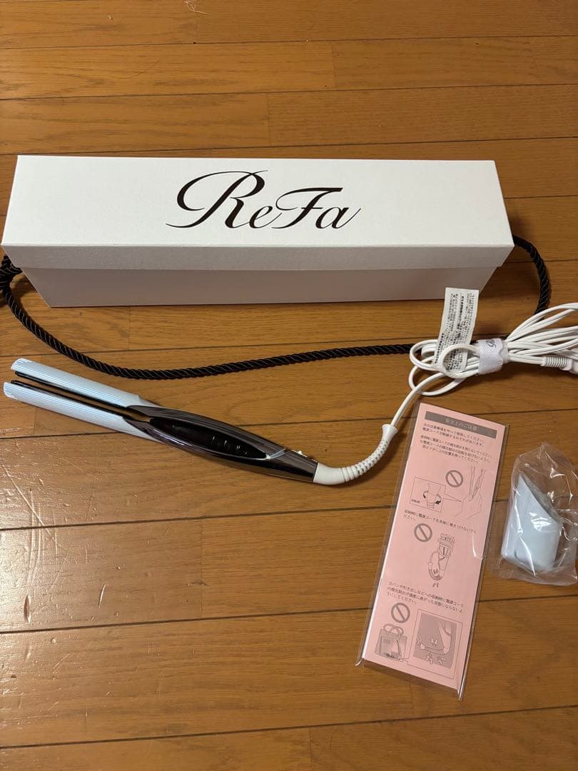 箱取説付ReFaビューテックストレートヘアアイロンRE-BM-02A ホワイト