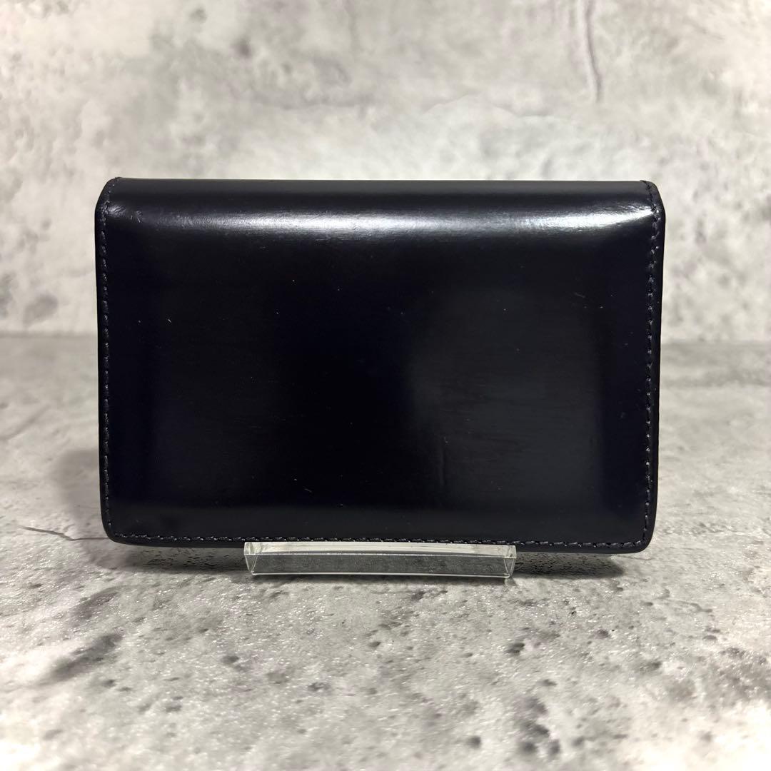 【凪！】ETTINGERエッティンガー名刺入れ カードケース レザー 紺