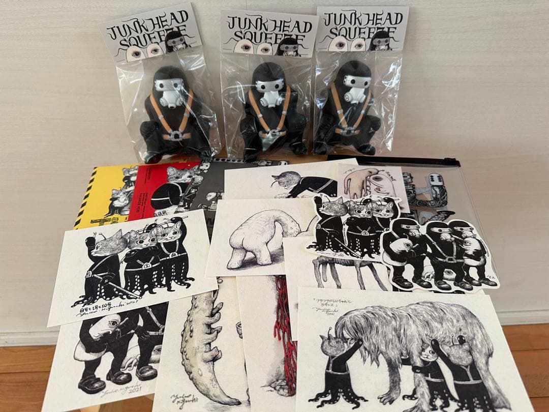 JUNK HEAD 3バカスクイーズ&ポストカードセット　ボリス雑貨店