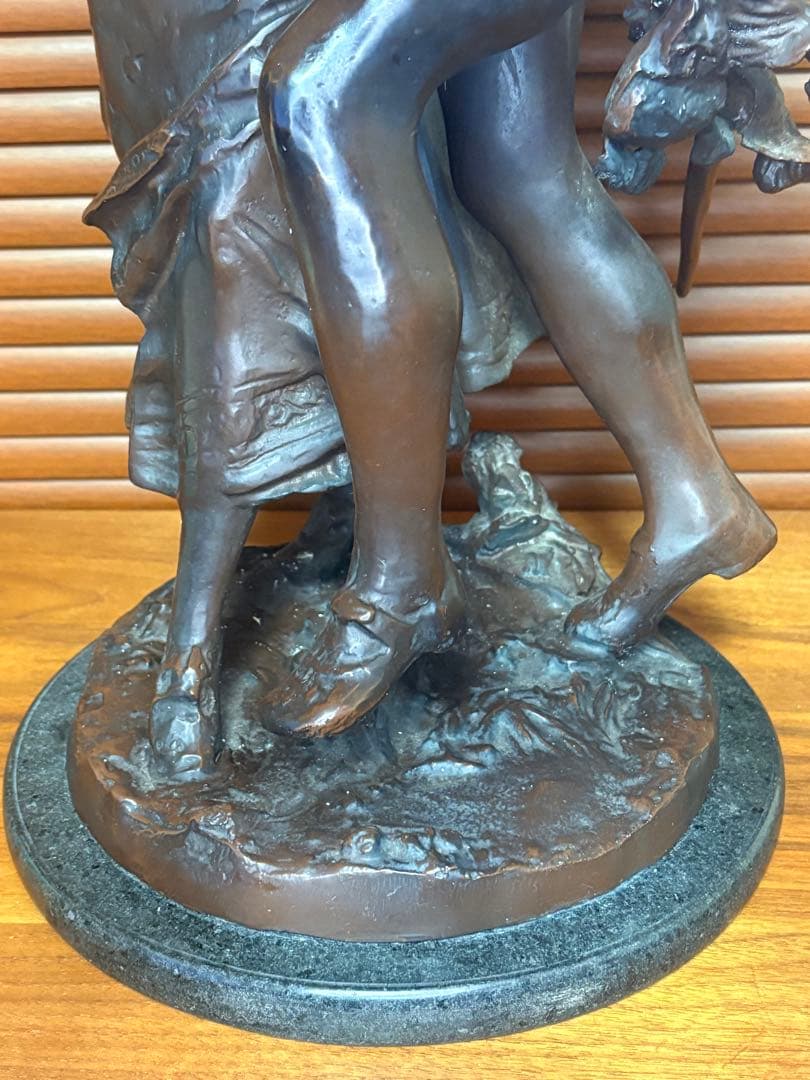 アンティーク　銅製　置物