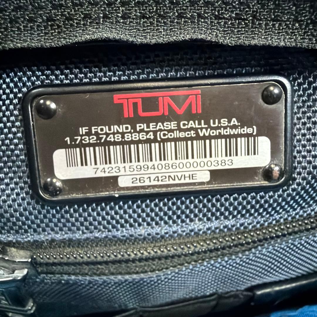 【美品】【希少】トゥミ　ビジネスバッグ　2way ソフネットコラボ　ネイビー