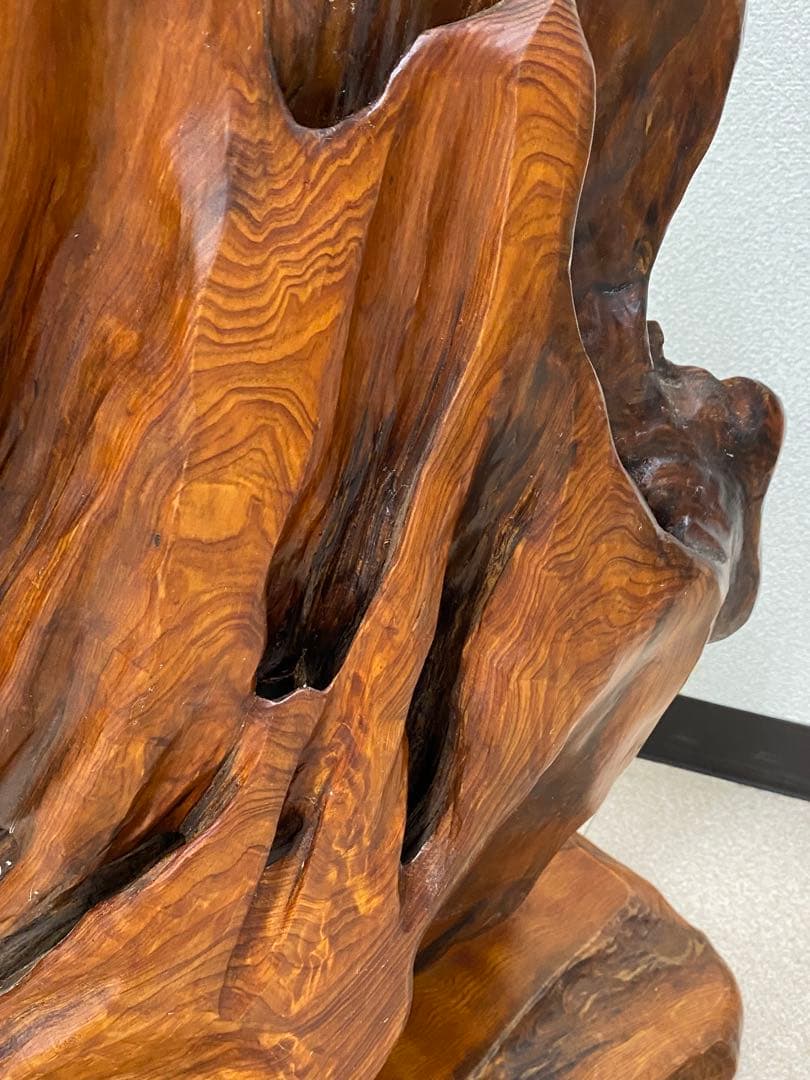 3-2799 屋久杉？置物・飾り（高さ約90cm・約11kg）