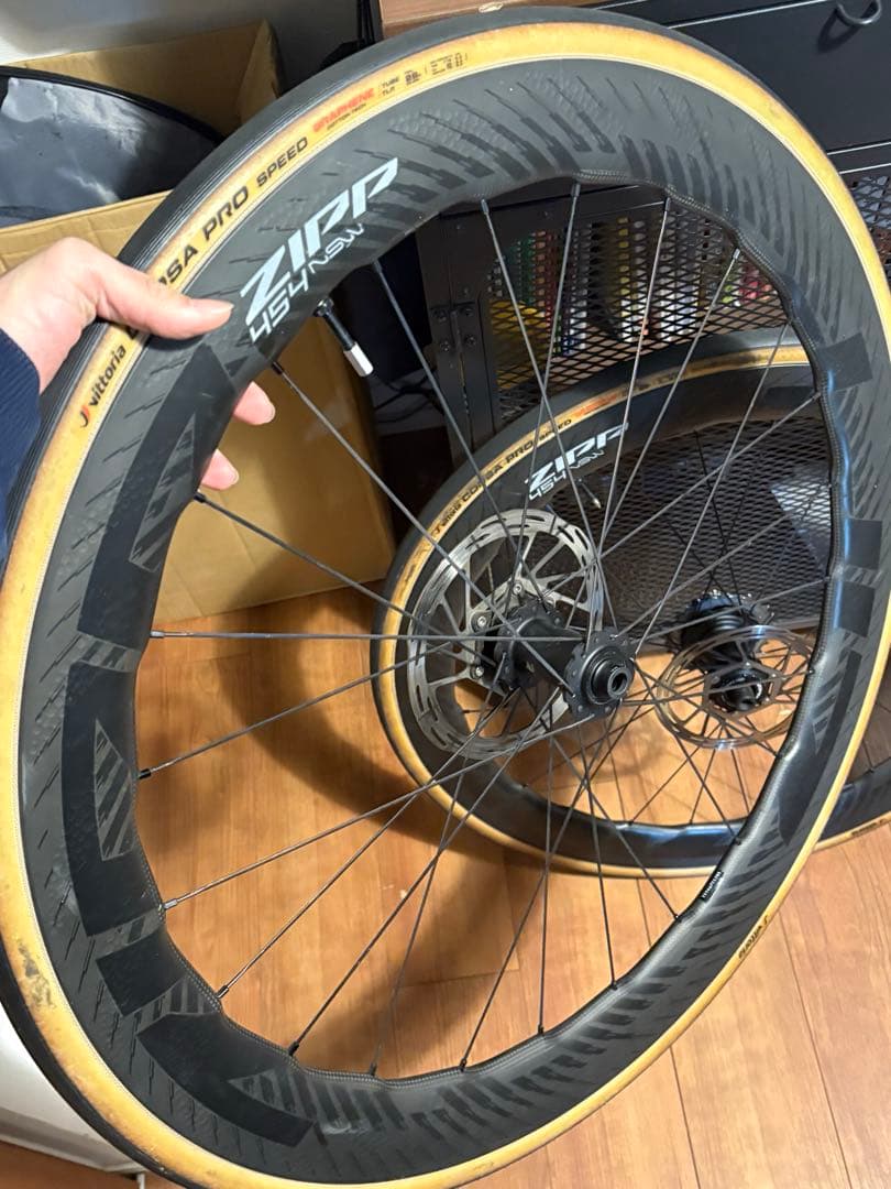 【低走行】zipp 454 NSW カーボン ホイール SRAM XDR