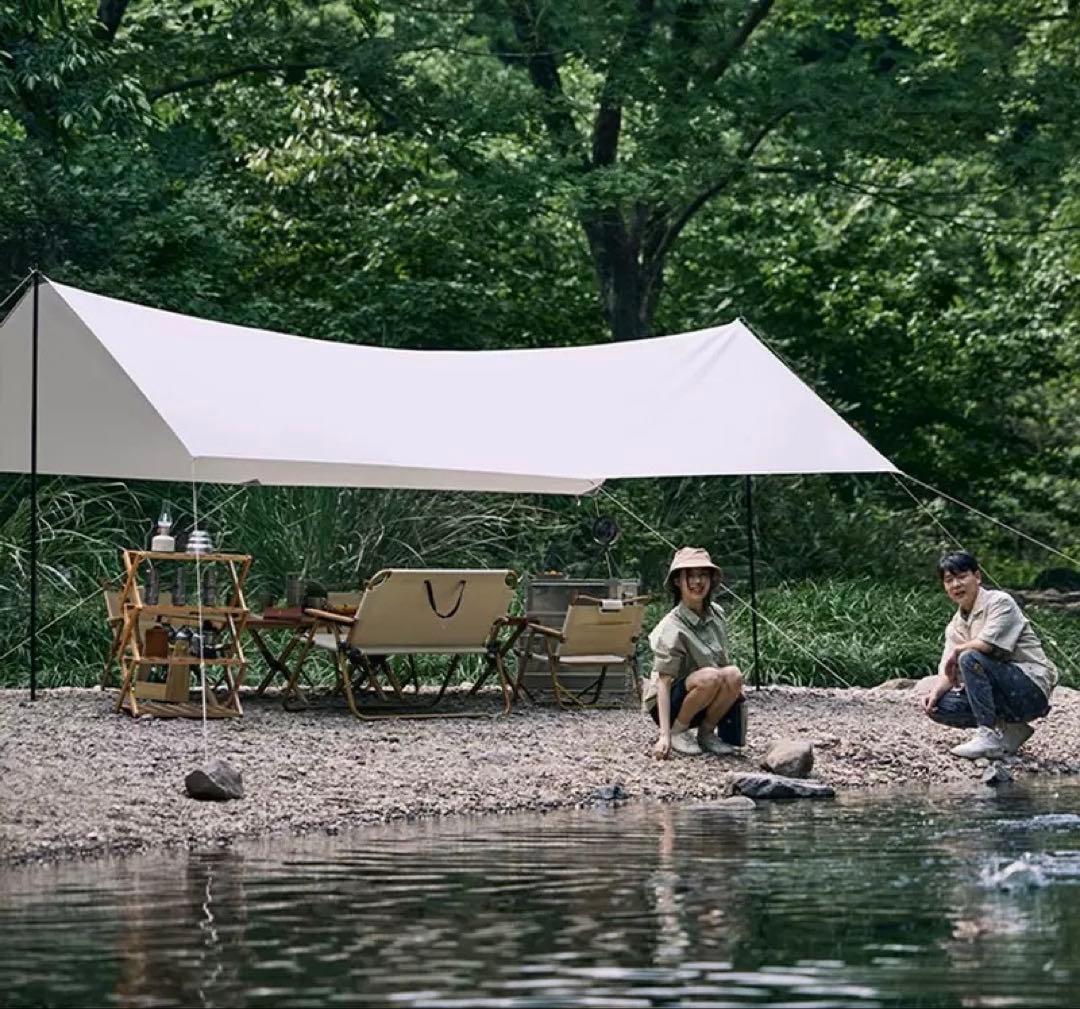 大型ホワイトタープ UVカット機能、COOL2ネッククーラー ネイビー2点セット