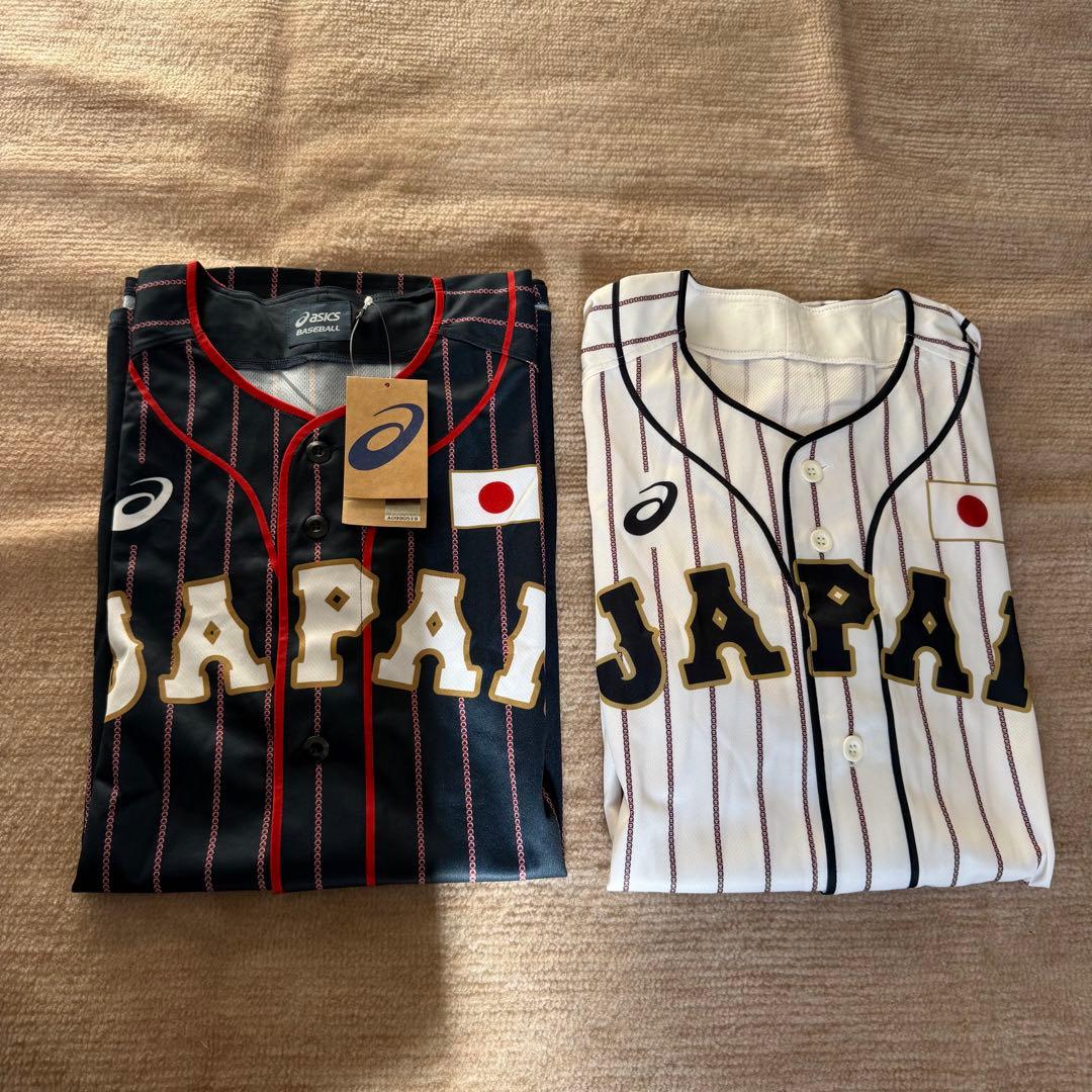 侍ジャパン 日本代表 レプリカユニフォーム 2枚セット ビジターは新品タグ付き