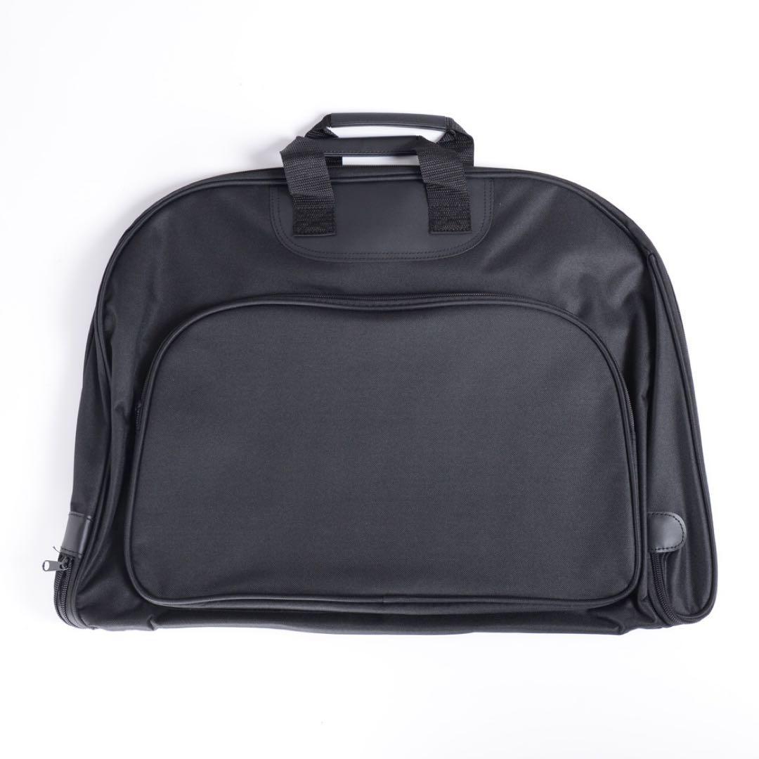 【冠婚葬祭ビジネス用対応】撥水 ガーメントバッグ 黒｜出張・スーツ用 折り目防止