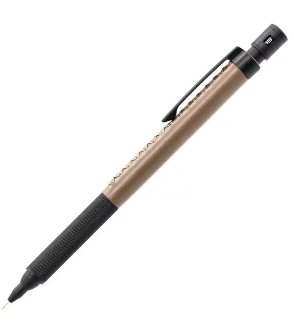 ラダイト　テックドロー　2 革軸　キャメル　シャーペン　Luddite　本革