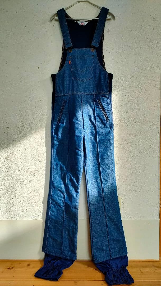 SKI LEVI'S デニム オーバーオール/パウダースキーにも/春スキーにも