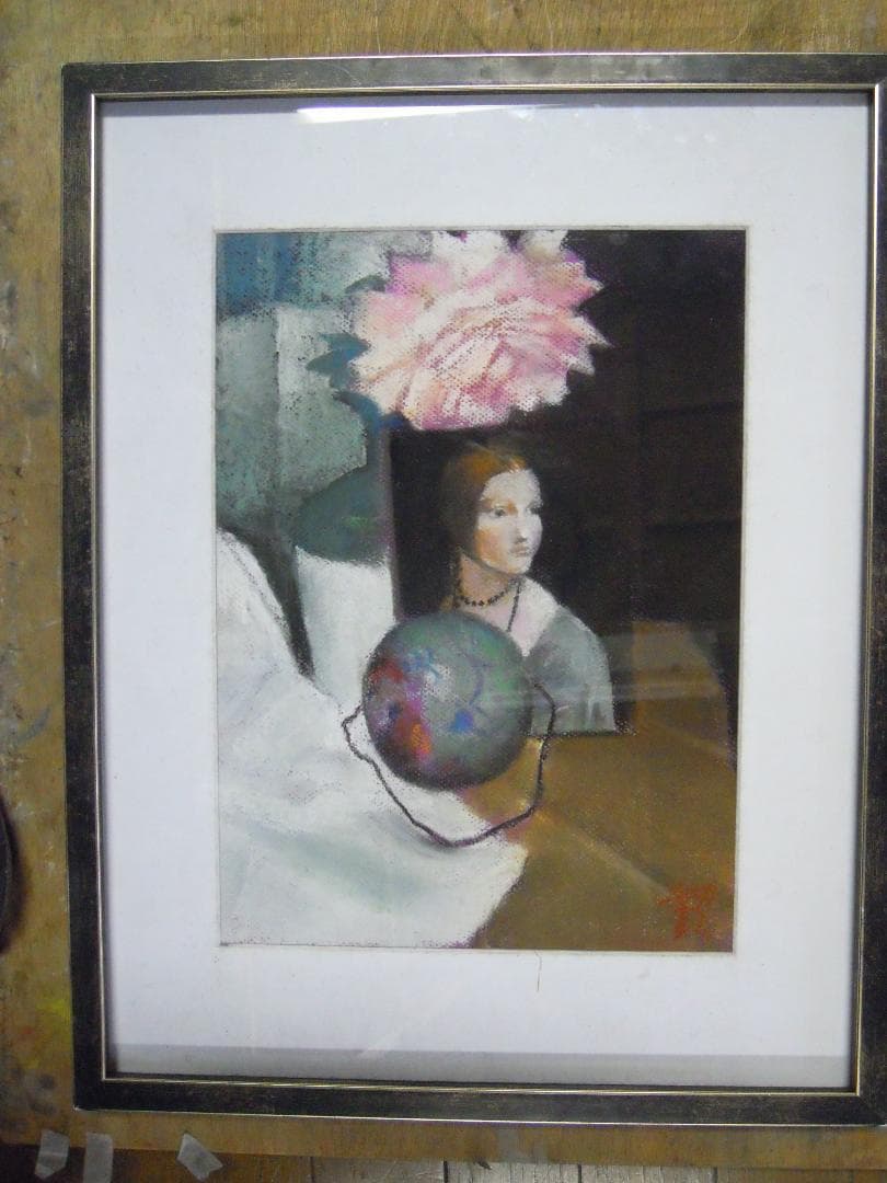 ブリキの地球儀のある静物