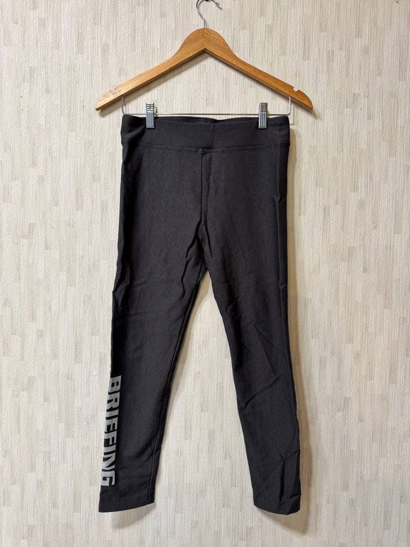 美品 BRIEFING 裏起毛レギンス チャコールグレー Mサイズ