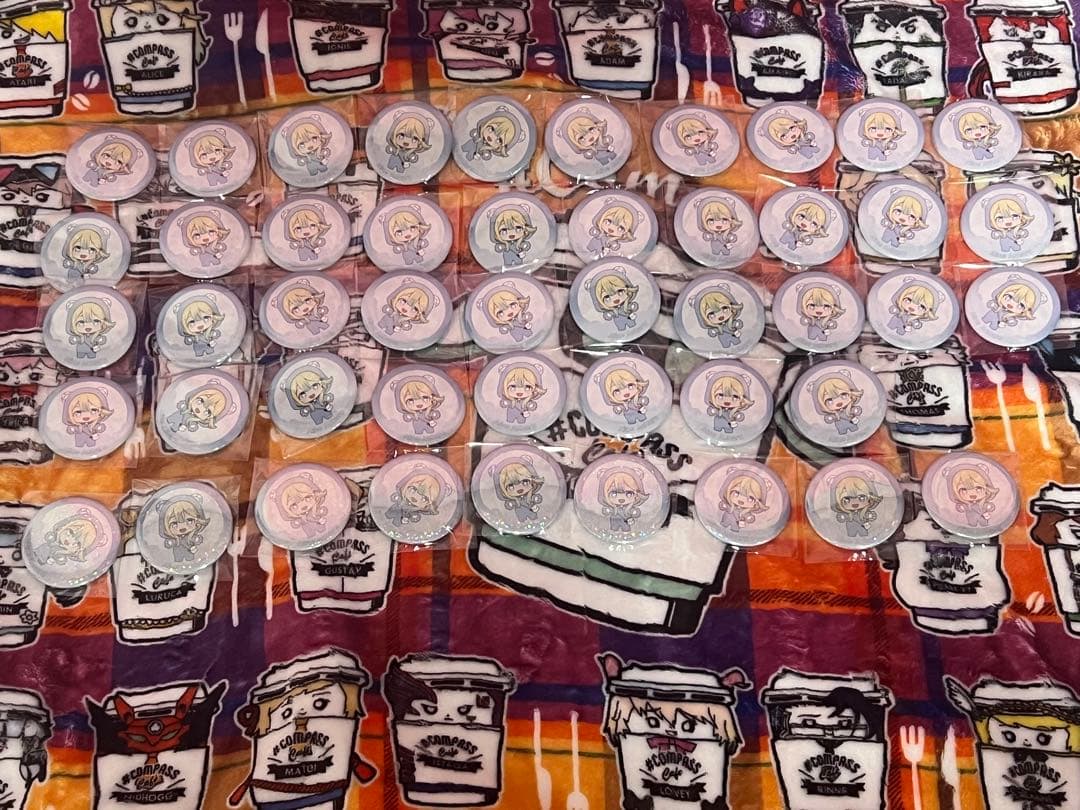 コンパス アリス スイパラ アニマル 缶バッジ