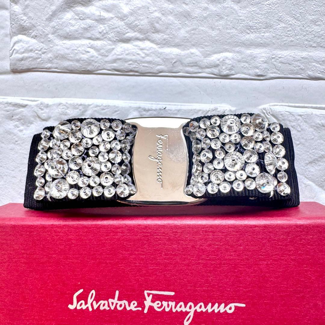 [新品]Salvatore Ferragamo フェラガモ　ヴァラリボンバレッタ