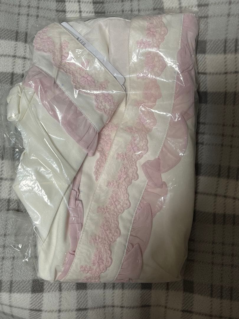 衿レース付き和風ブラウス 白 axes femme kawaii