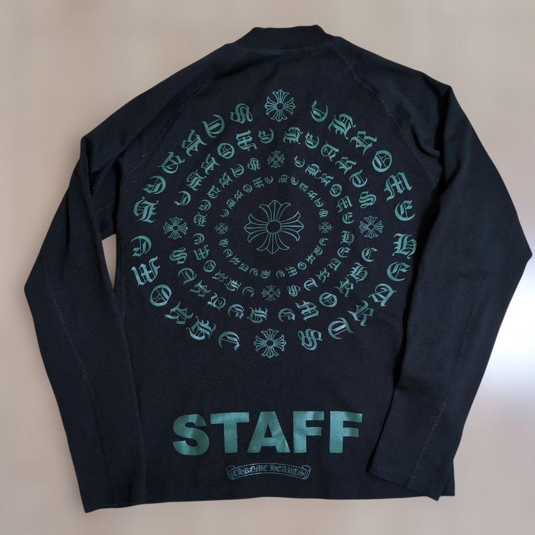 CH ブラック ハーフジップシャツ STAFF