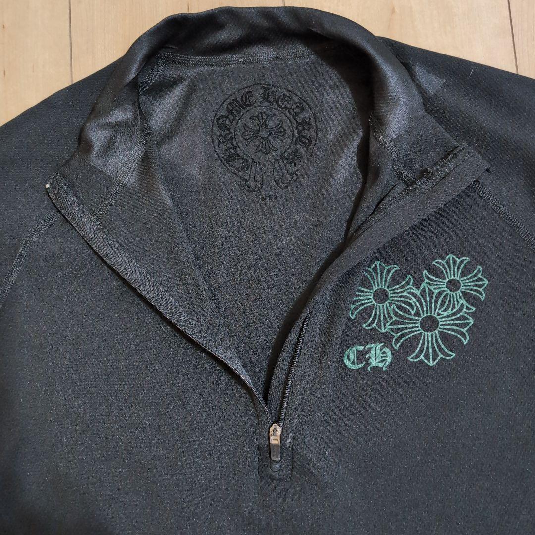 CH ブラック ハーフジップシャツ STAFF