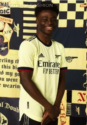 アーセナル　ブカヨ・サカ　オーセンティック アウェイ 2021-22 (M)