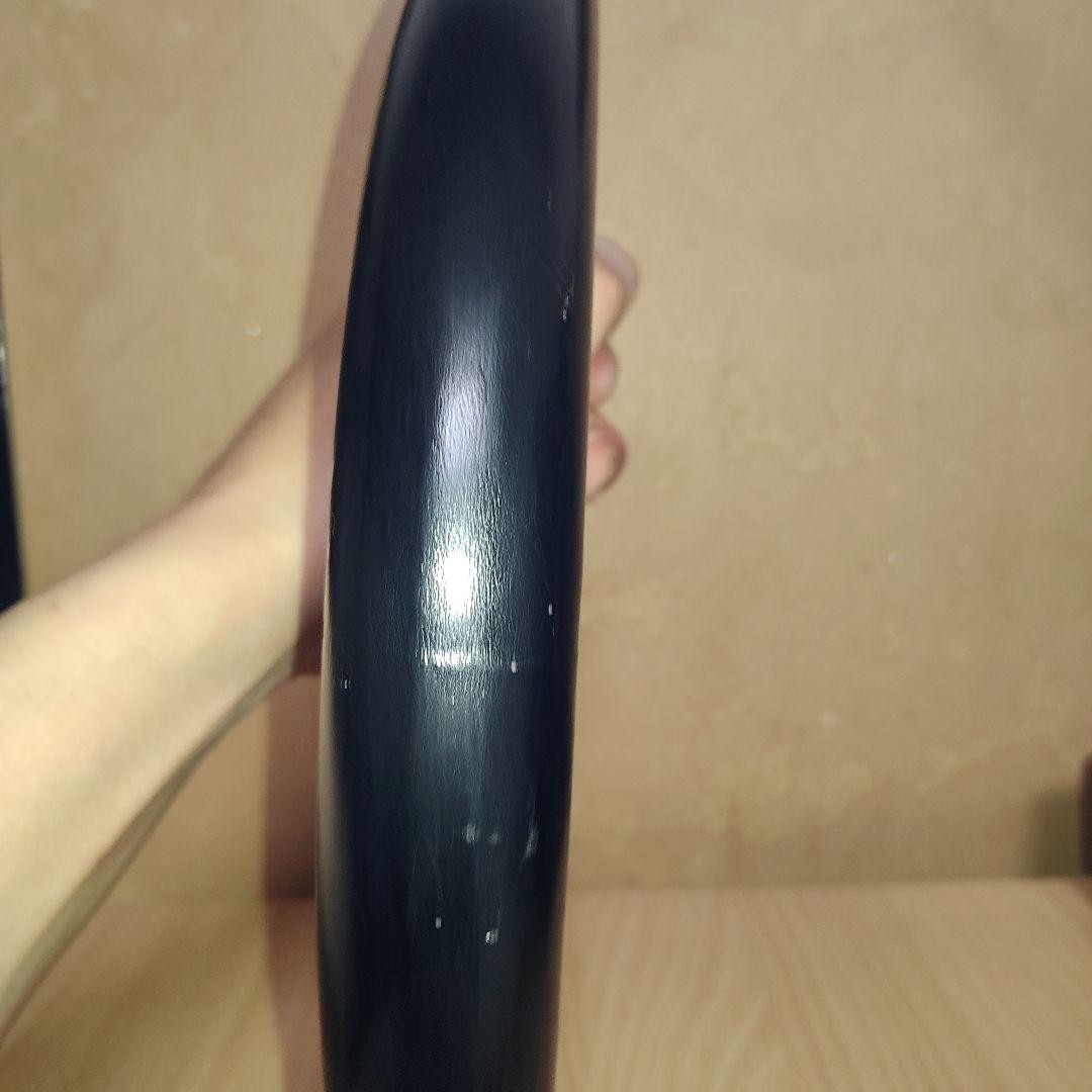 当時物3スポークフェラーリ レザー ステアリングホイール30パイ