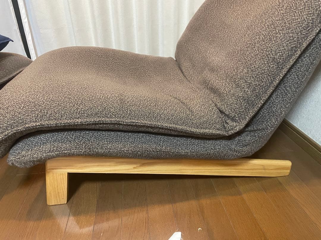 引取希望 無印良品 ハイバックリクライニングソファ オットマン付き