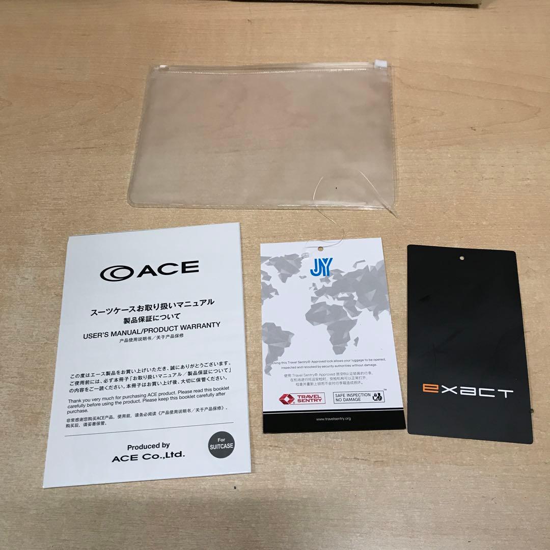 ACE エース イグザクト 機内持込みサイズ スーツケース（拡張機能付）ブラック