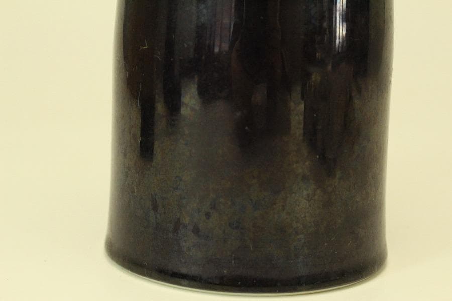 三代 徳田八十吉 正彦 人間国宝 花入 共箱 栞 未使用(ZE588)