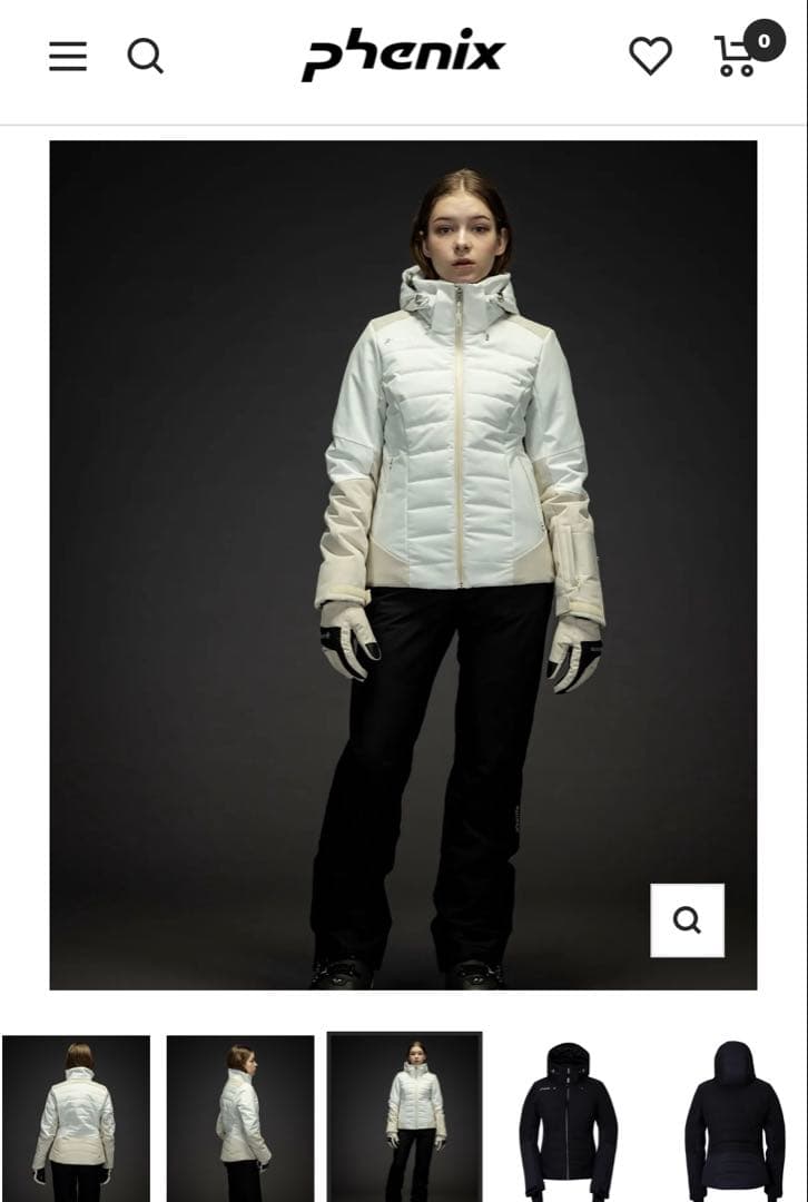 <最終セール> phenicsダイアンス スノーウェア ホワイト スキーウェア