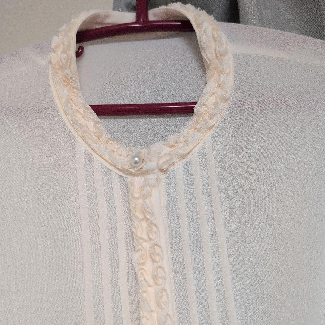 NagiSa-yo　ジョーゼットテクニカル刺繍 ブラウス