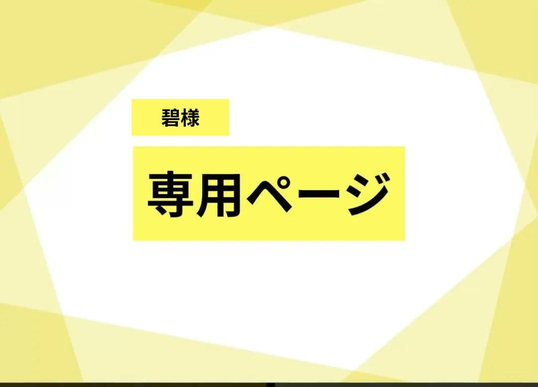 【専用ページ】　お取り置き中
