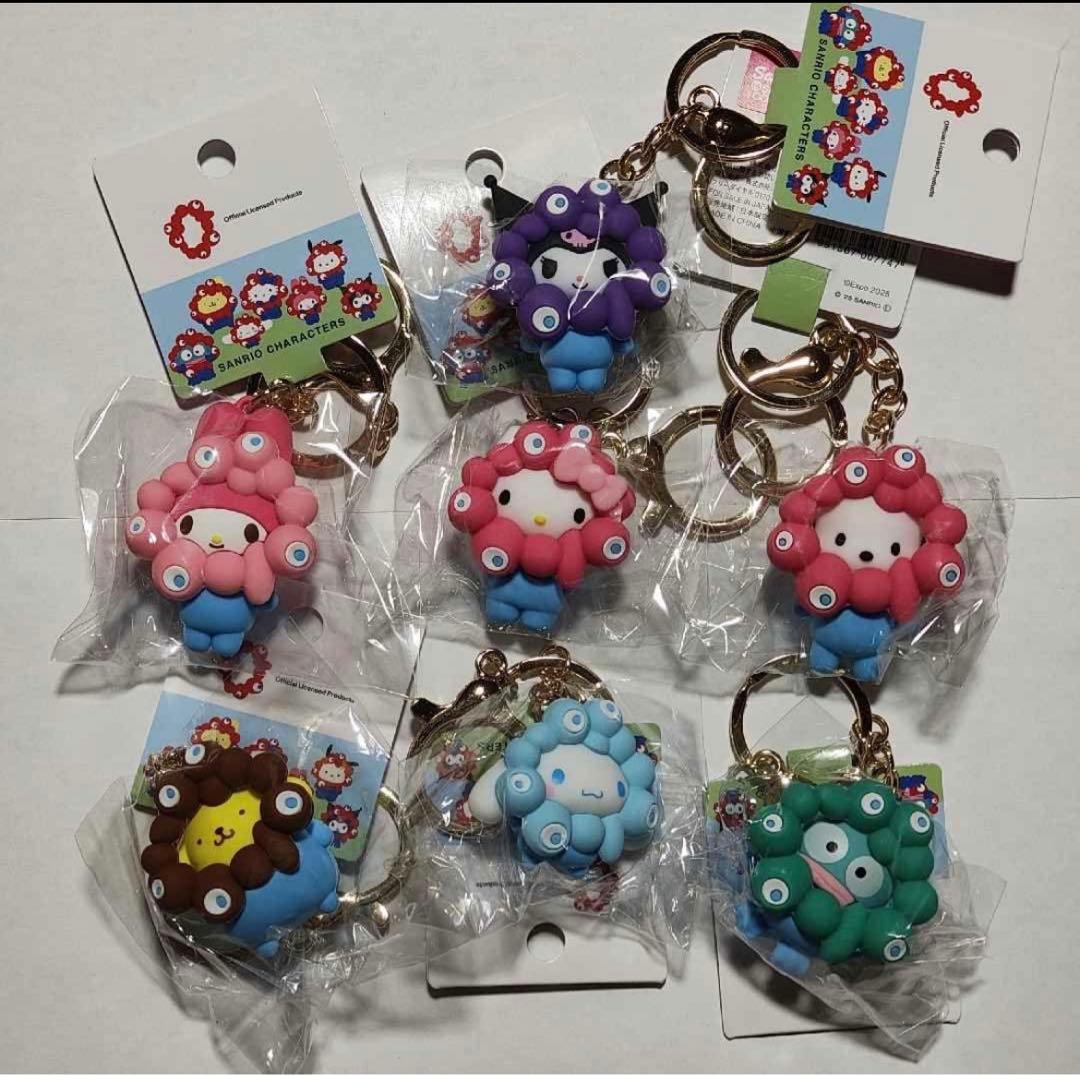 サンリオ パステル コンプ ミャクミャクなりきり立体マスコットカラーキーホルダー