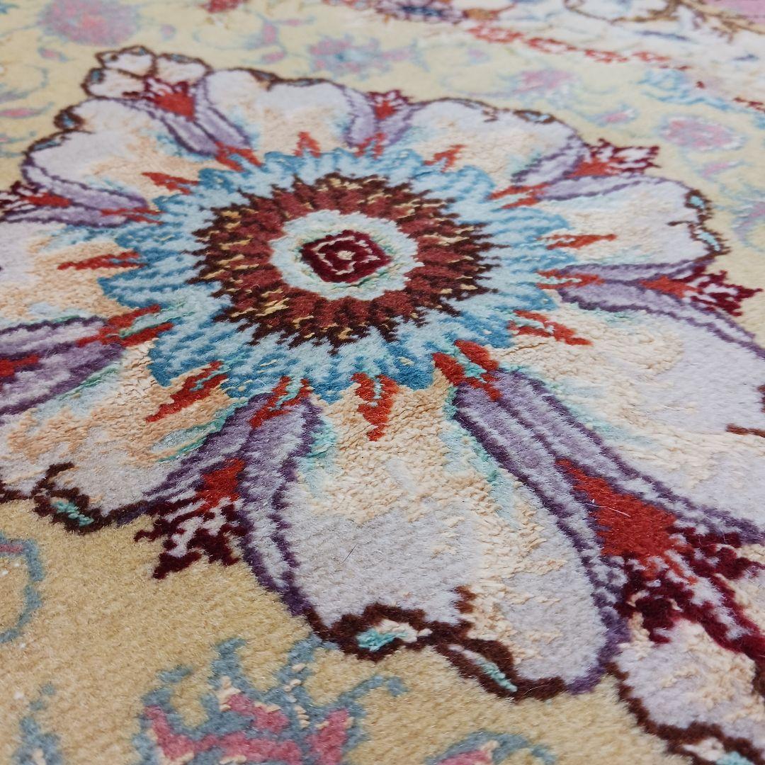 専用Y3054 ペルシャ絨毯 タブリーズ産 ザレザデ工房 ウール 手織り 3m