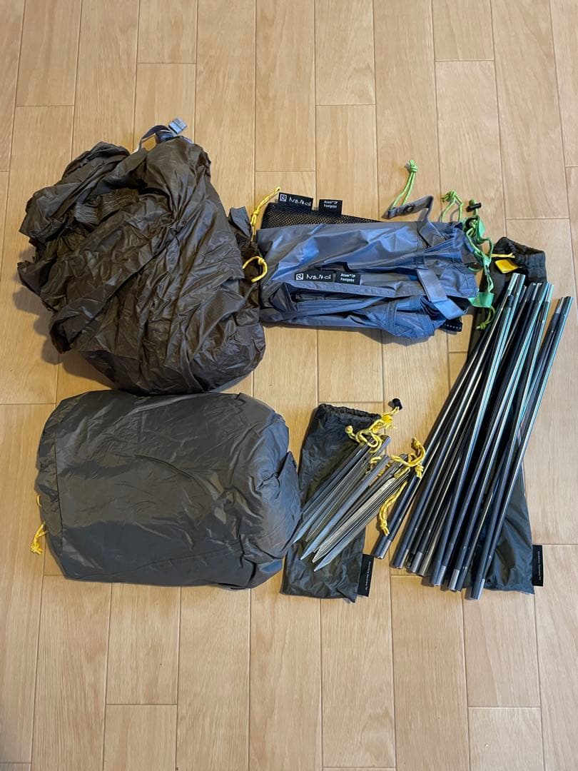 《試し設営のみ》NEMO Atom 2p アトム2p 2人用　フットプリント付き