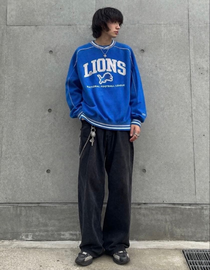 【送料無料】Lee SPORT 90S NFLライオンズスウェット L