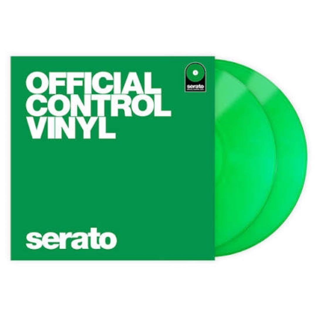 Serato Control Vinyl クリアグリーン2枚セット