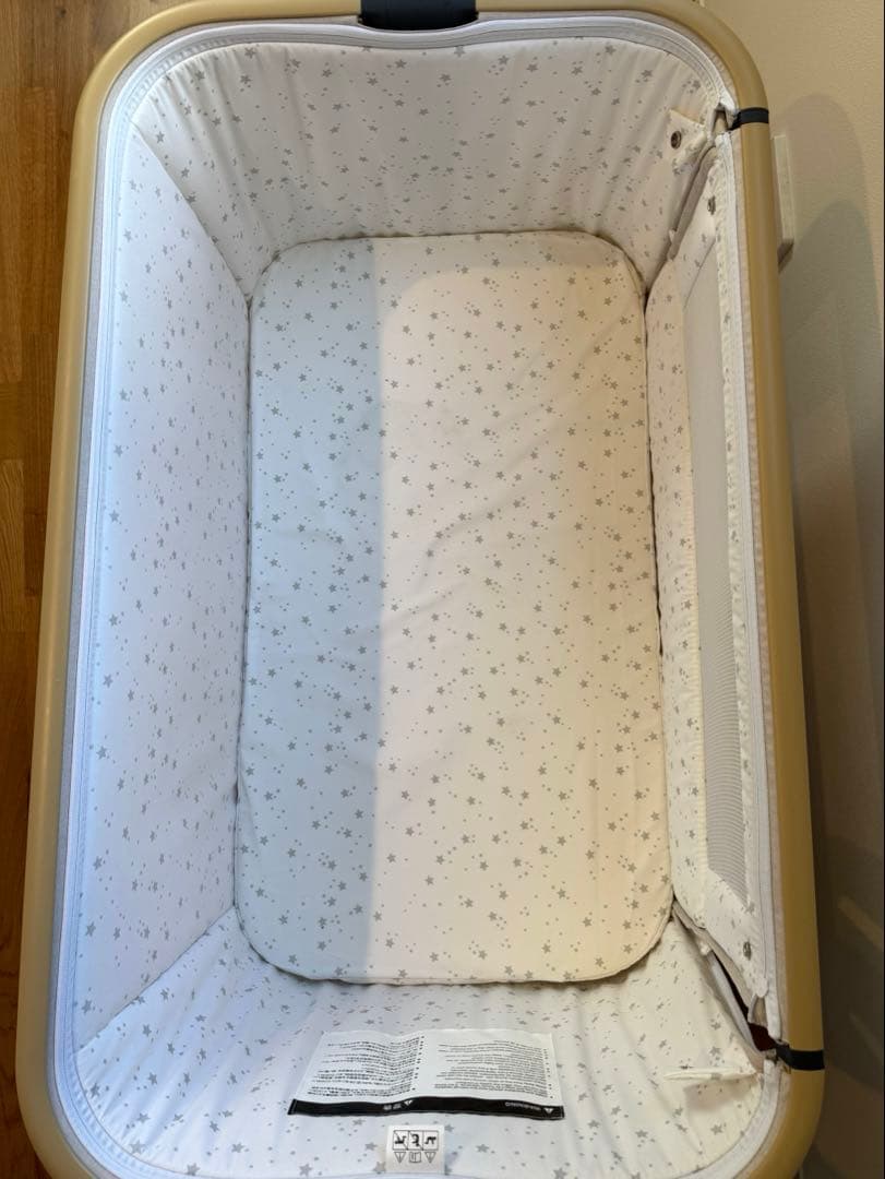 2024年版　HZDMJベージュ　ベビーベッド