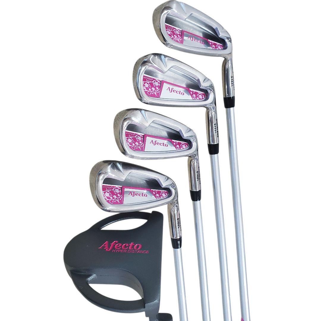 【未使用に近い】Afecto レディース ゴルフ クラブ・バッグセット 8本 L