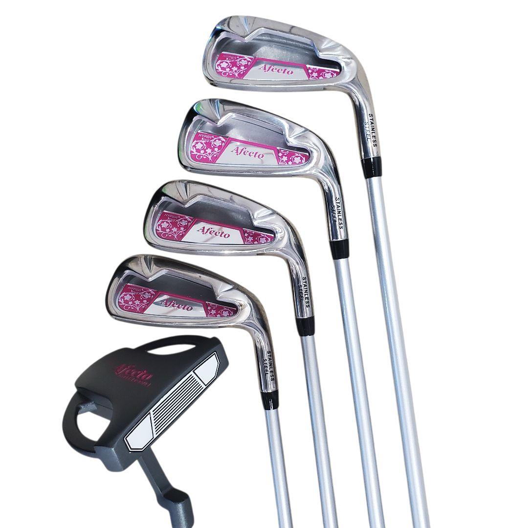 【未使用に近い】Afecto レディース ゴルフ クラブ・バッグセット 8本 L