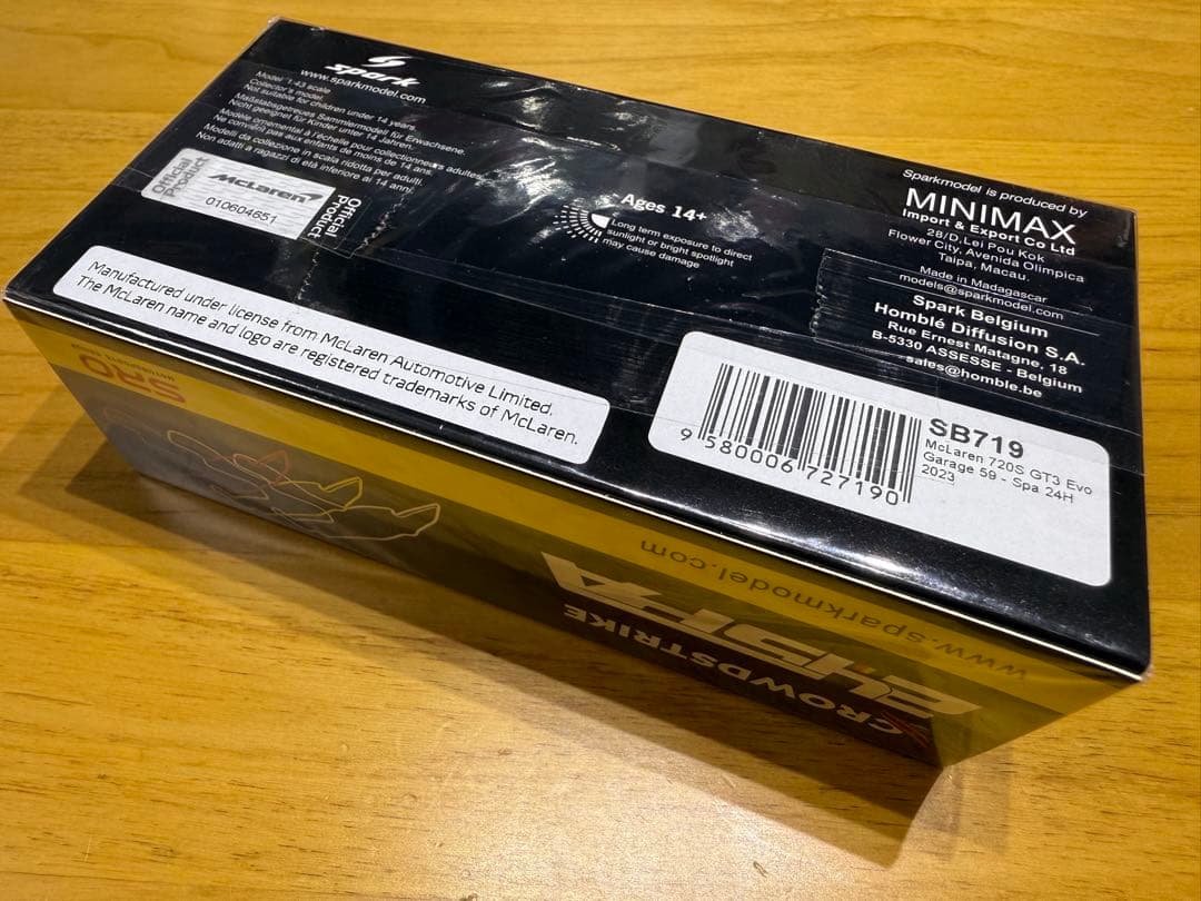 ミニカー 1/43 McLaren 720S GT3 Evo -Garage 59-