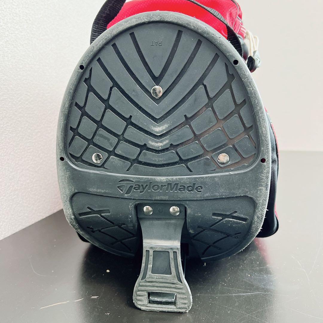 テーラーメイド ゴルフ スタンド キャディバッグ 軽量 5分割 9型相当赤白 黒