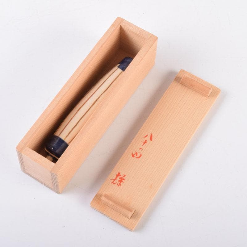 茶道具　栗田焼　岡田佳山作　傘香合　共箱　V　8468