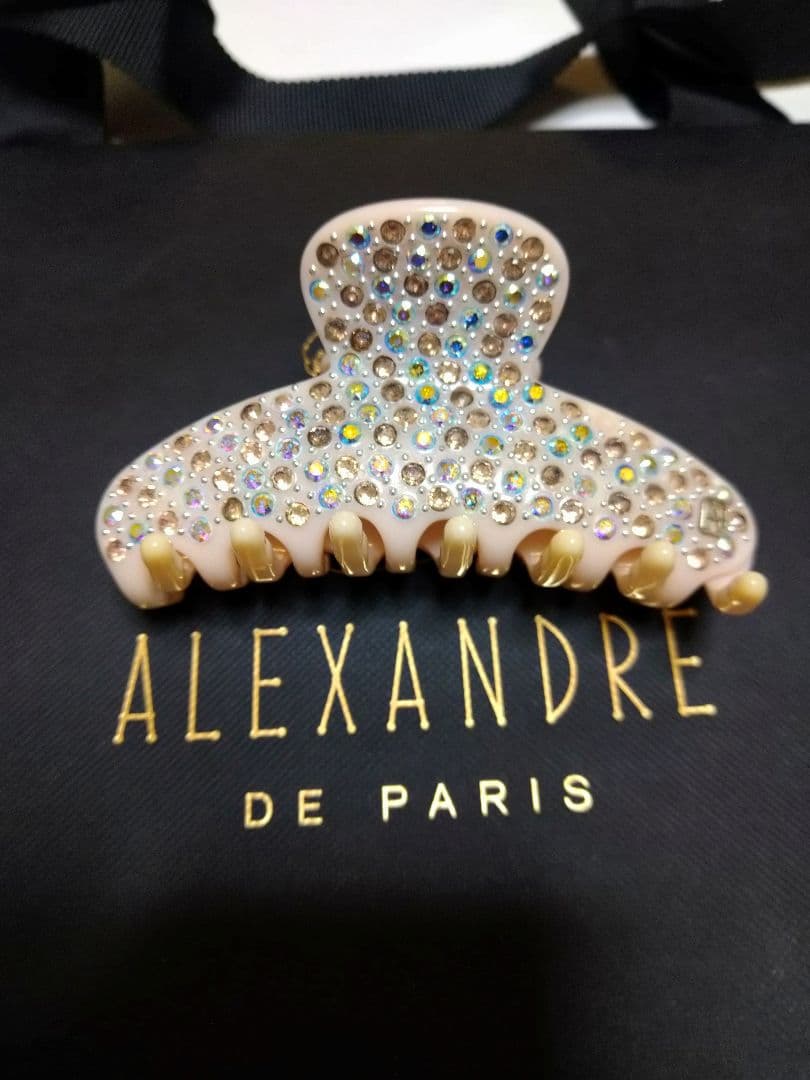 値下げALEXANDRE DE PARIS ストーン付きヘアクリップ