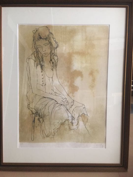 ジャンセン リトグラフ ジャクリーヌ 貴重和紙刷り