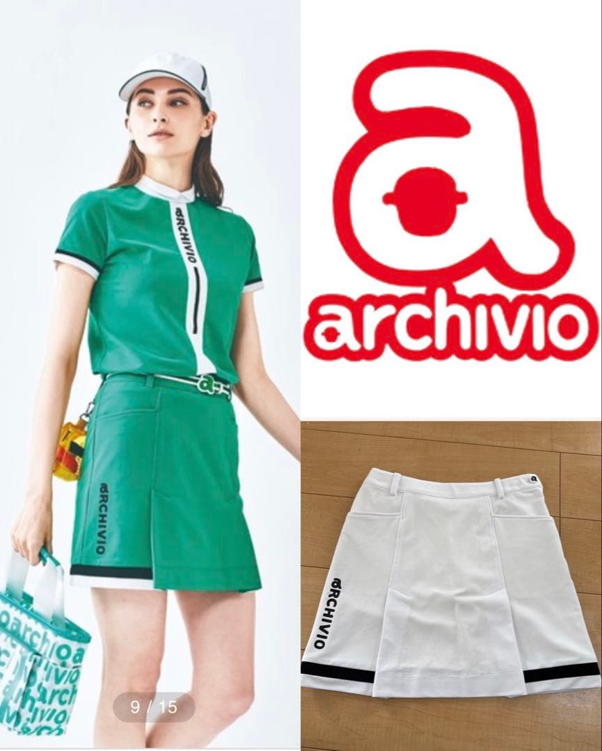 新品未使用　アルチビオ　ゴルフ　ウェア スカート 2023年春夏　ホワイト