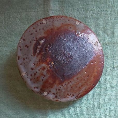 A 29     茶道    水指   鼠志野・加藤鐐作  ( 未使用品 )